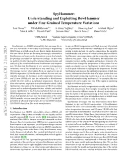 SpyHammer: Understanding and Exploiting RowHammer under Fine-Grained
  Temperature Variations