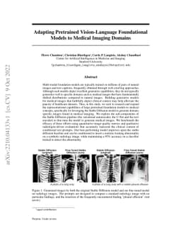 Adapting Pretrained Vision-Language Foundational Models to Medical
  Imaging Domains