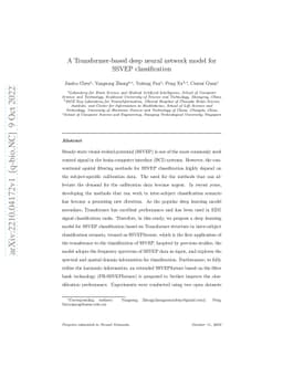 A Transformer-based deep neural network model for SSVEP classification