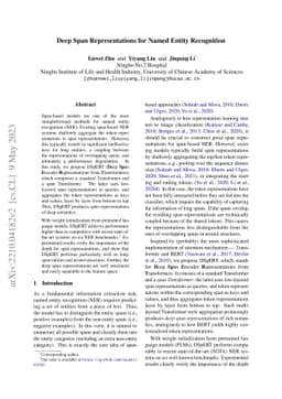 Deep Span Representations for Named Entity Recognition
