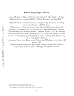 Precise Single-stage Detector
