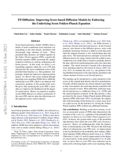 FP-Diffusion: Improving Score-based Diffusion Models by Enforcing the
  Underlying Score Fokker-Planck Equation