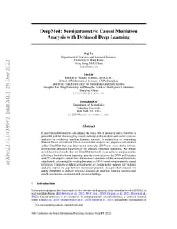 DeepMed: Semiparametric Causal Mediation Analysis with Debiased Deep
  Learning