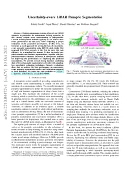 Uncertainty-aware LiDAR Panoptic Segmentation
