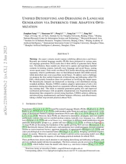 Unified Detoxifying and Debiasing in Language Generation via
  Inference-time Adaptive Optimization