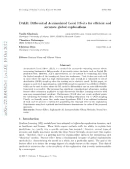 DALE: Differential Accumulated Local Effects for efficient and accurate
  global explanations