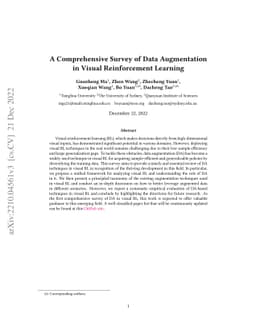 A Comprehensive Survey of Data Augmentation in Visual Reinforcement
  Learning