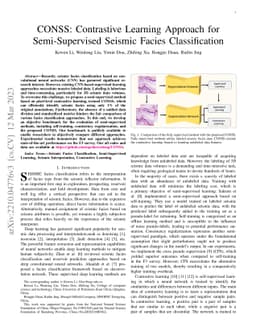 CONSS: Contrastive Learning Approach for Semi-Supervised Seismic Facies
  Classification