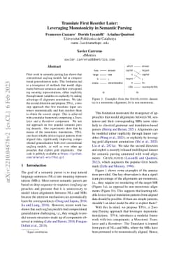 Translate First Reorder Later: Leveraging Monotonicity in Semantic
  Parsing