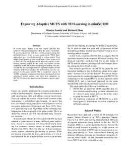 Exploring Adaptive MCTS with TD Learning in miniXCOM