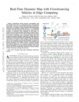 Real-Time Dynamic Map with Crowdsourcing Vehicles in Edge Computing