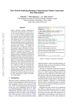 How Well Do Multi-hop Reading Comprehension Models Understand Date
  Information?