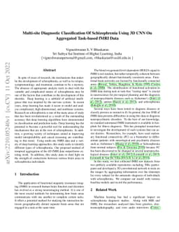 Multi-site Diagnostic Classification Of Schizophrenia Using 3D CNN On
  Aggregated Task-based fMRI Data