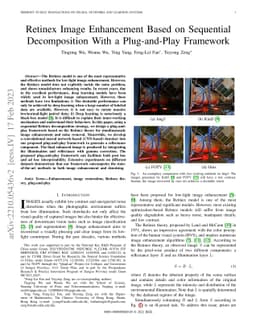 Retinex Image Enhancement Based on Sequential Decomposition With a
  Plug-and-Play Framework
