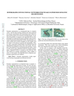 Hypergraph Convolutional Networks for Weakly-Supervised Semantic
  Segmentation