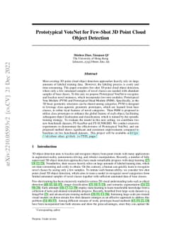 Prototypical VoteNet for Few-Shot 3D Point Cloud Object Detection