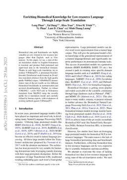 Enriching Biomedical Knowledge for Low-resource Language Through
  Large-Scale Translation