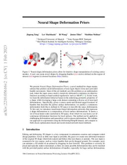 Neural Shape Deformation Priors