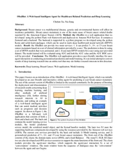 iMedBot: A Web-based Intelligent Agent for Healthcare Related Prediction
  and Deep Learning