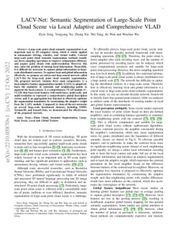 LACV-Net: Semantic Segmentation of Large-Scale Point Cloud Scene via
  Local Adaptive and Comprehensive VLAD