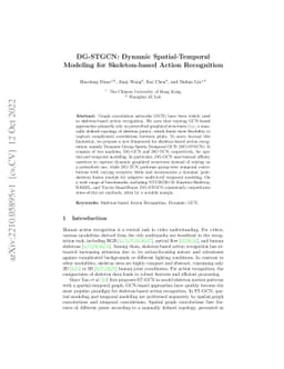 DG-STGCN: Dynamic Spatial-Temporal Modeling for Skeleton-based Action
  Recognition