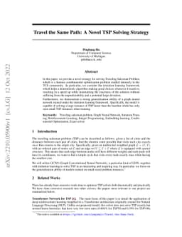 Travel the Same Path: A Novel TSP Solving Strategy