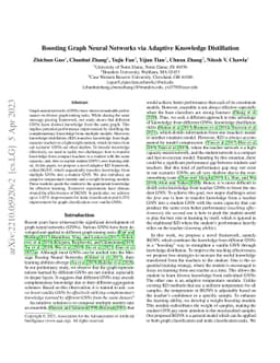 Boosting Graph Neural Networks via Adaptive Knowledge Distillation