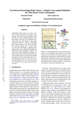 Text-Derived Knowledge Helps Vision: A Simple Cross-modal Distillation
  for Video-based Action Anticipation