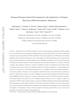 Bregman Divergence-Based Data Integration with Application to Polygenic
  Risk Score (PRS) Heterogeneity Adjustment
