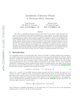 Annihilation of Spurious Minima in Two-Layer ReLU Networks