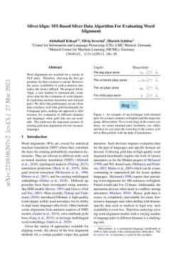 SilverAlign: MT-Based Silver Data Algorithm For Evaluating Word
  Alignment