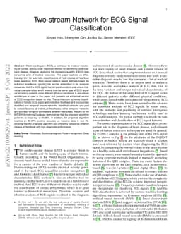 Two-stream Network for ECG Signal Classification
