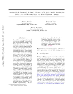 Improving Radiology Report Generation Systems by Removing Hallucinated
  References to Non-existent Priors