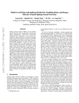 Multi-Level Firing with Spiking DS-ResNet: Enabling Better and Deeper
  Directly-Trained Spiking Neural Networks