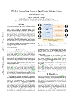 SUMBot: Summarizing Context in Open-Domain Dialogue Systems