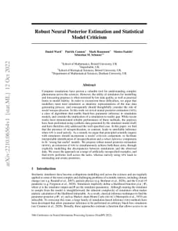 Robust Neural Posterior Estimation and Statistical Model Criticism
