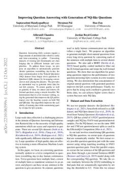 Improving Question Answering with Generation of NQ-like Questions