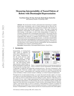 Interpreting Neural Policies with Disentangled Tree Representations