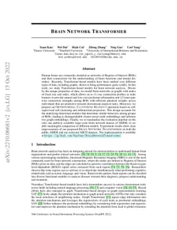 Brain Network Transformer