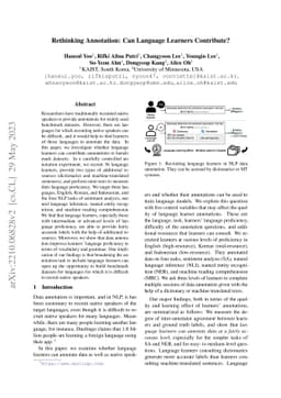 Rethinking Annotation: Can Language Learners Contribute?