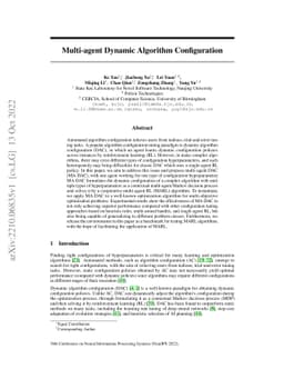 Multi-agent Dynamic Algorithm Configuration
