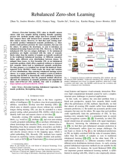 Rebalanced Zero-shot Learning