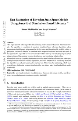 Fast Estimation of Bayesian State Space Models Using Amortized
  Simulation-Based Inference