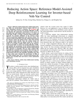 Reducing Action Space: Reference-Model-Assisted Deep Reinforcement
  Learning for Inverter-based Volt-Var Control