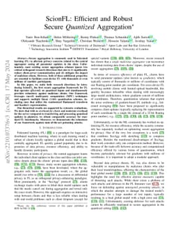 ScionFL: Efficient and Robust Secure Quantized Aggregation