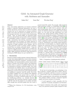 G2A2: An Automated Graph Generator with Attributes and Anomalies