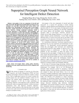 Superpixel Perception Graph Neural Network for Intelligent Defect
  Detection