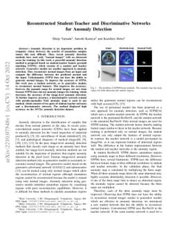 Reconstructed Student-Teacher and Discriminative Networks for Anomaly
  Detection