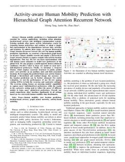 Activity-aware Human Mobility Prediction with Hierarchical Graph Attention Recurrent Network
