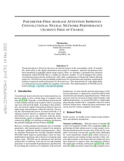 Parameter-Free Average Attention Improves Convolutional Neural Network
  Performance (Almost) Free of Charge